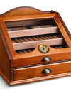 Top handcrafted Spanish Cedar Wood Cigar Humidor Box Case Cabinet Humidor for storing cigars at a constant humidity level.