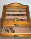 Top handcrafted Spanish Cedar Wood Cigar Humidor Box Case Cabinet Humidor for storing cigars at a constant humidity level.