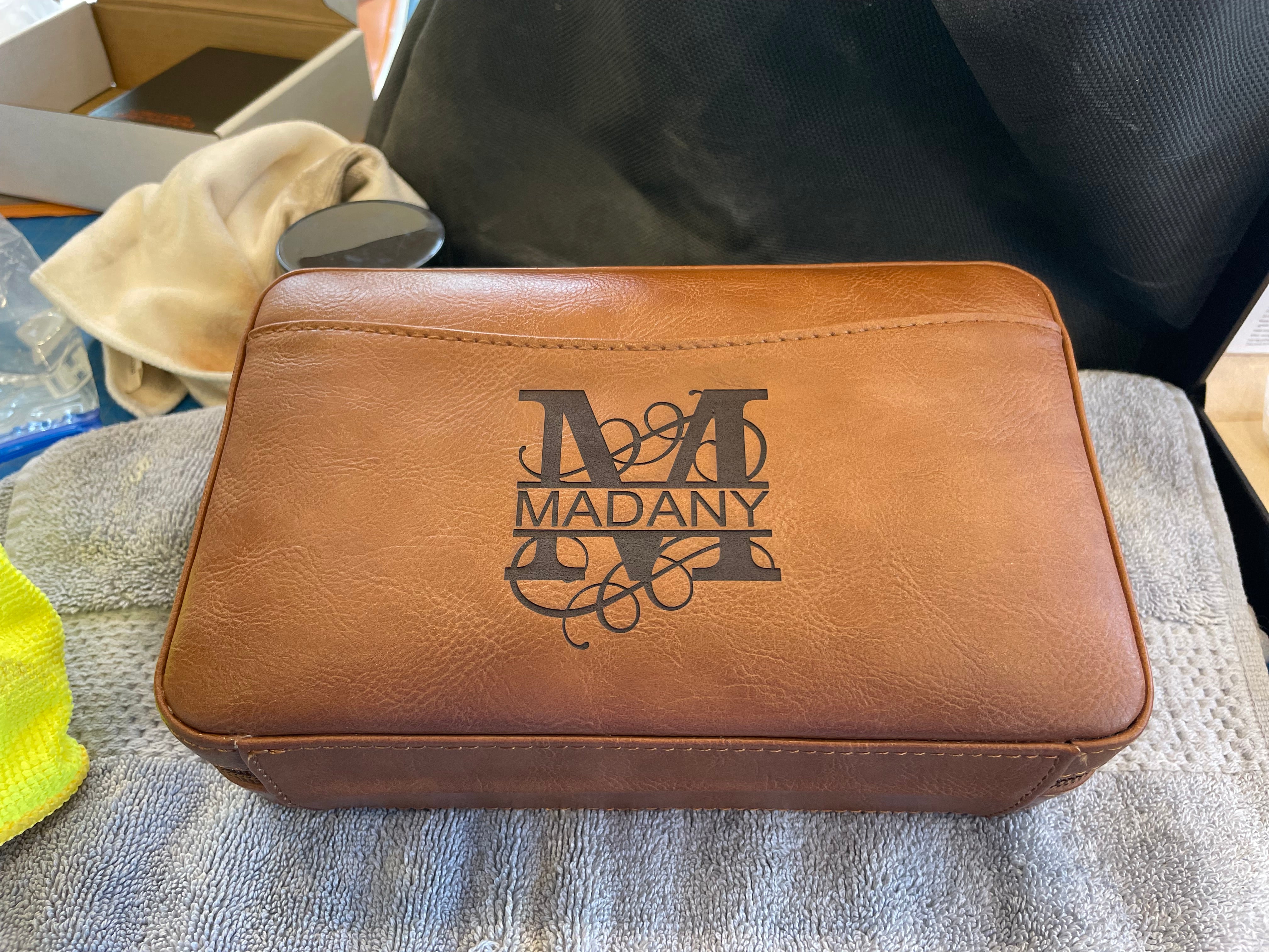 Cigar Humidor Travel Case w Lighter & Cutter INCLUDED, Leather, Custom Personalized