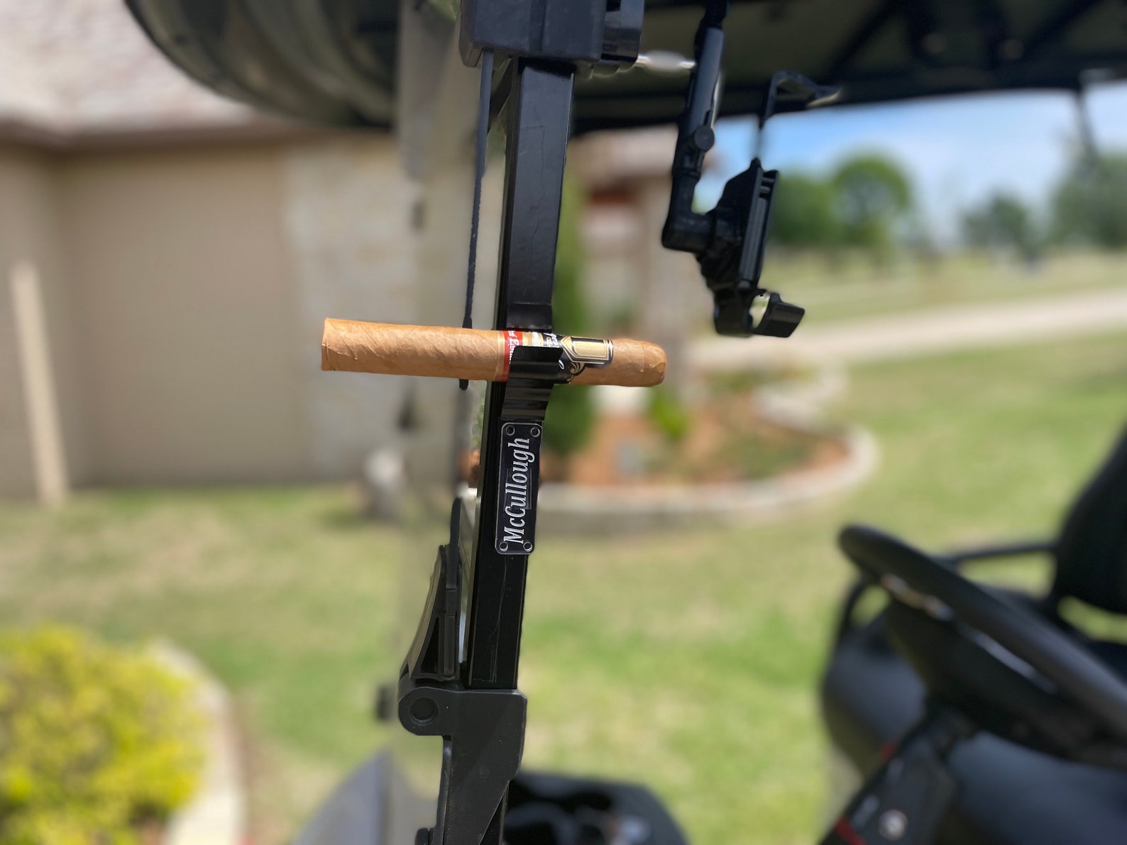 Best Golf Cart Cigar Holder, Cigar Holder for Golf Cart, Easiest Cigar Holder, Christmas gift, cigar accessory for men, personalized.