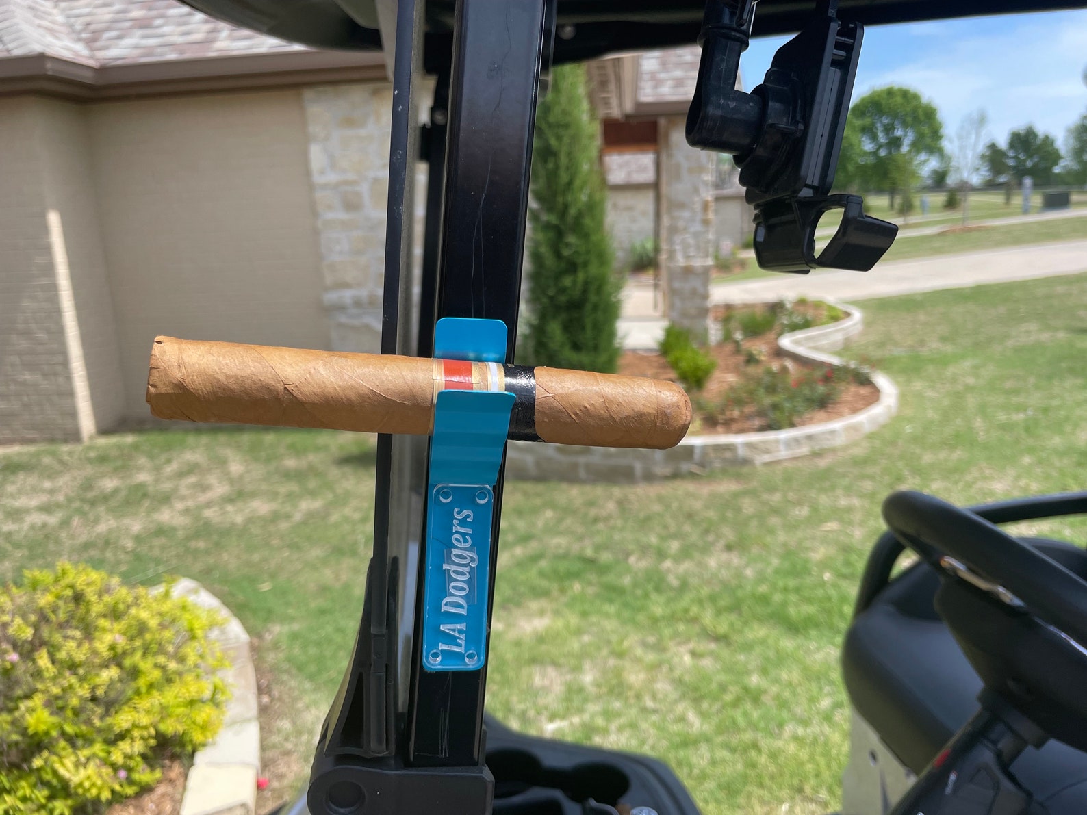 Best Golf Cart Cigar Holder, Cigar Holder for Golf Cart, Easiest Cigar Holder, Christmas gift, cigar accessory for men, personalized.