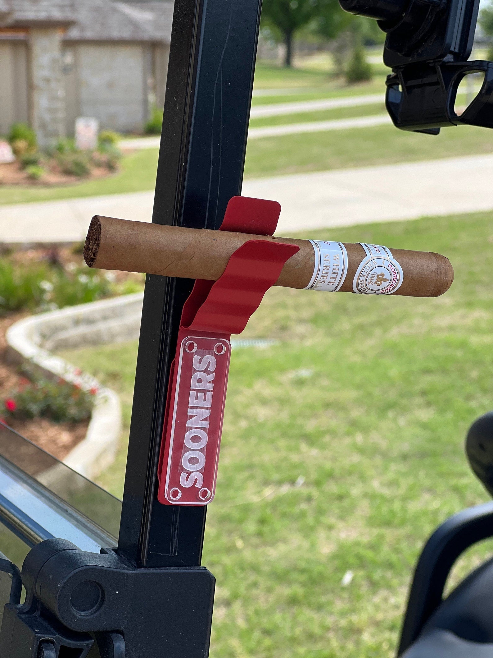 Best Golf Cart Cigar Holder, Cigar Holder for Golf Cart, Easiest Cigar Holder, Christmas gift, cigar accessory for men, personalized.