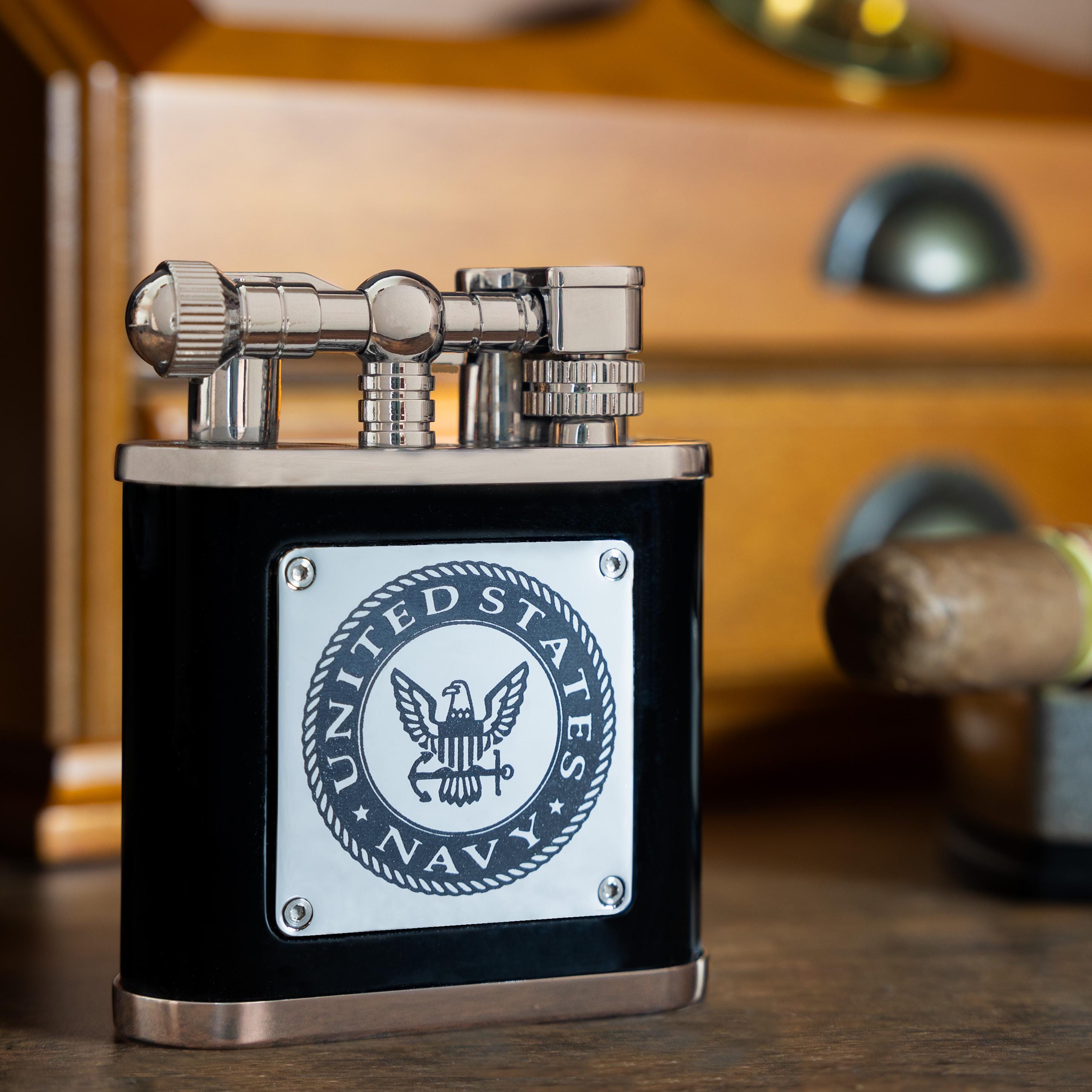 Personalized Torch Cigar Lighter: Groomsmen,  Custom Engraved Accessory for Him, anniversary gift, vintage design, Engraved Lighter, Butane